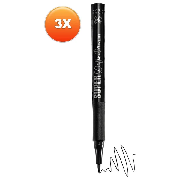 Avon True Super Definition Siyah 3 Adet Eyeliner - Görsel 2