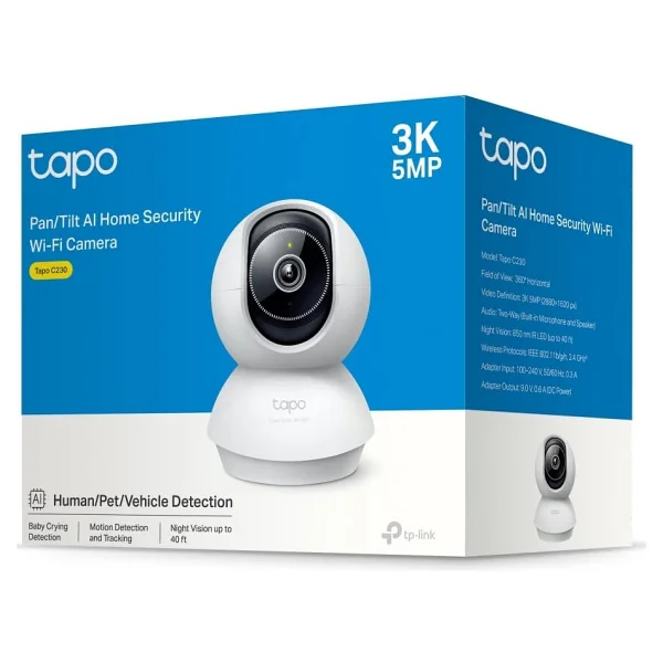 Tp-Link Tapo C230 5 Mp Gece Görüşlü Ip Wi-Fi Güvenlik Kamerası - Görsel 3