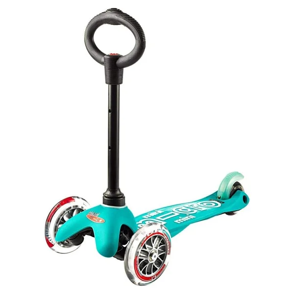 Micro Mini 3 İn 1 Deluxe Mmd011 Turkuaz 3 Tekerlekli Oturaklı Çocuk Scooter - Görsel 6