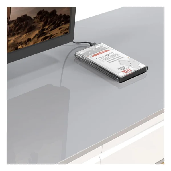 Orico USB 3.0 Micro B Şeffaf 2.5" İnch Sata SSD Hard Disk Kutusu - Görsel 2