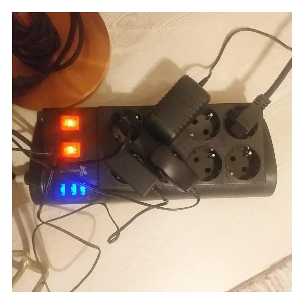 Fulltech Ftr-08 Anahtarlı Usb'li 2 M 8'li Akım Korumalı Priz - Görsel 10