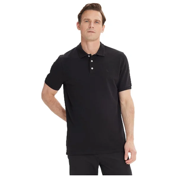 ALTINYILDIZ CLASSICS Erkek Açık Mavi Slim Fit Dar Kesim Polo Yaka%100 Pamuk Kısa Kollu Tişört, Açık Mavi, L - Görsel 6