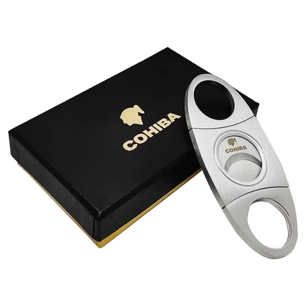 Valkyrie Cohiba Kutulu Çelik Puro Makası Çelik Puro Kesici - Görsel 2