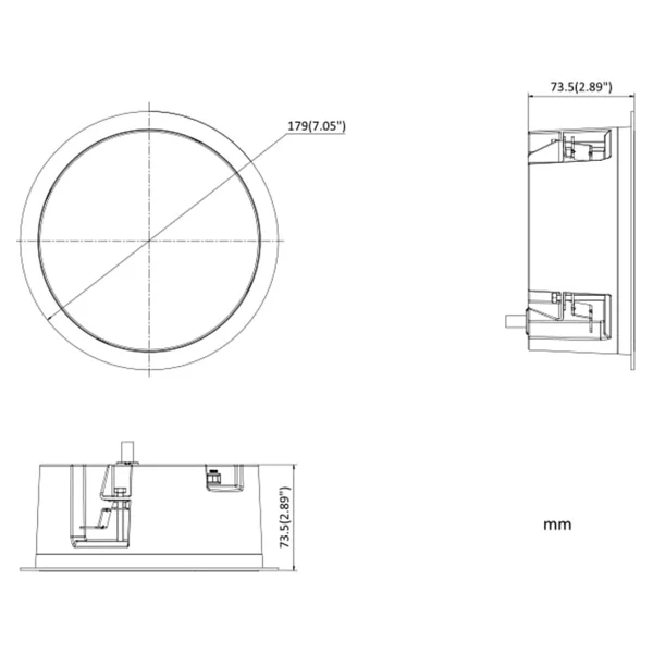 Hikvision DS-QAZ1206G1-Be 6W Network Asma Tavan Hoparlörü - Görsel 4