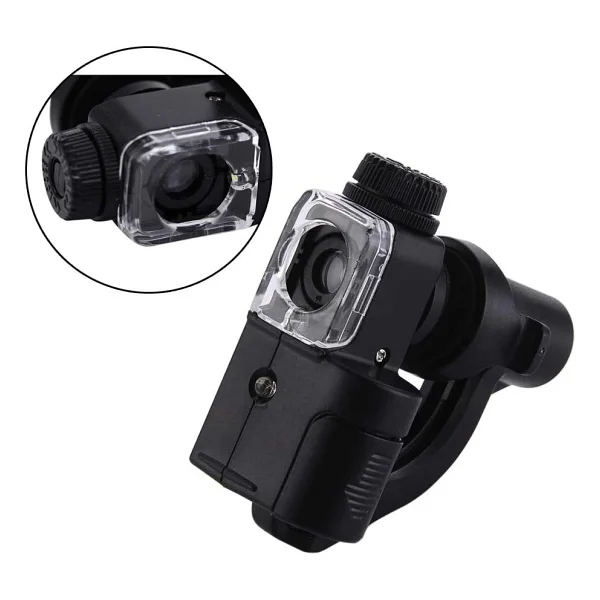 Microcase 90x Mini Cep Telefonu İçin Vantuzlu Mikroskop Uv Ledli Mikroskop - Al2433 - Görsel 3