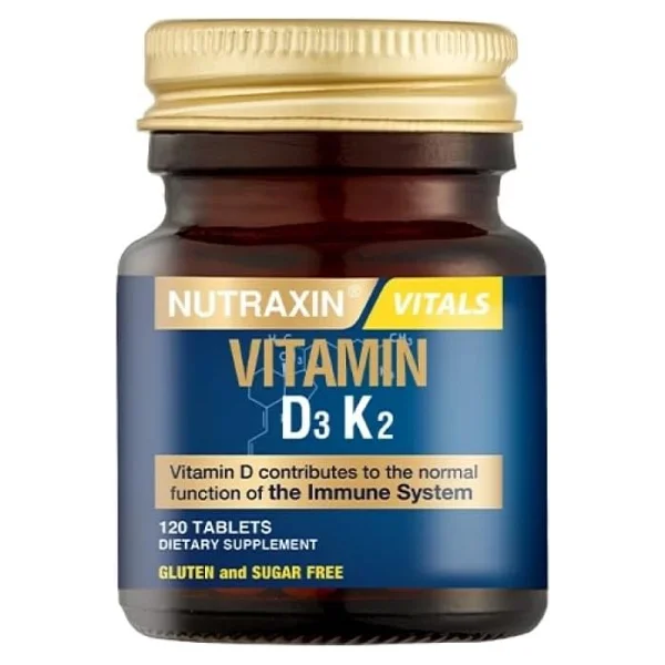 Nutraxin Vitamin D3 K2 120 Tablet - Görsel 2