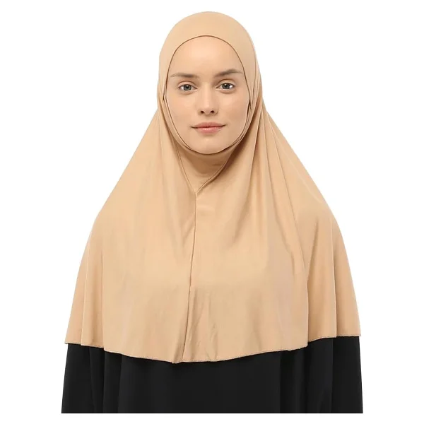 Altobeh Hazır Türban Peçeli Pratik Eşarp Tesettür Nikaplı Hijab - Namaz Örtüsü Sufle (XL), Lacivert - Görsel 7