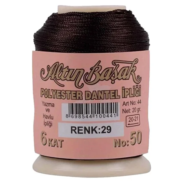 3 Adet Altınbaşak Oya ve Dantel İpi 20 gr - Royaleks - No: 029 - Görsel 3