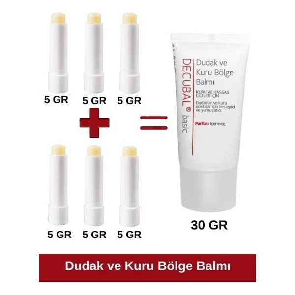 Decubal Dudak Ve Kuru Bölge Balmı 30 Ml - Görsel 4
