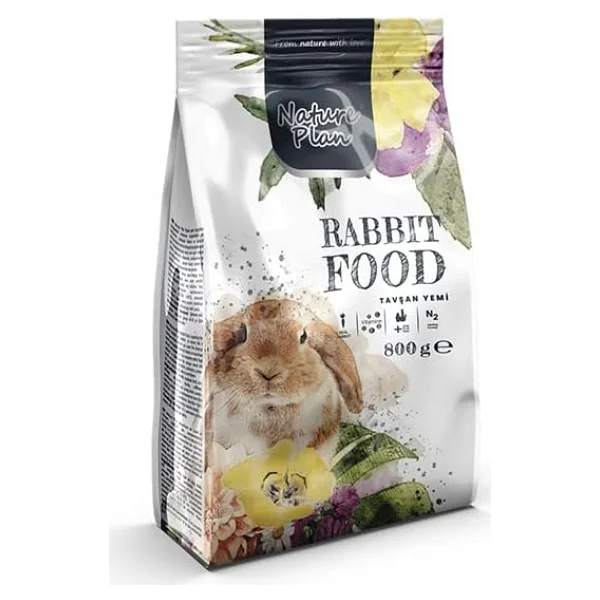 Nature Plan Tavşan Yemi 800 Gr - 10 Adet - Görsel 3