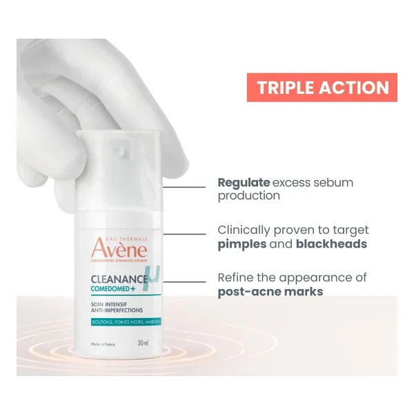 Avene Cleanance Comedomed+ Niasinamid içeren Cilt Kusurları için Yoğun Bakım Kremi 30 ml - Görsel 4