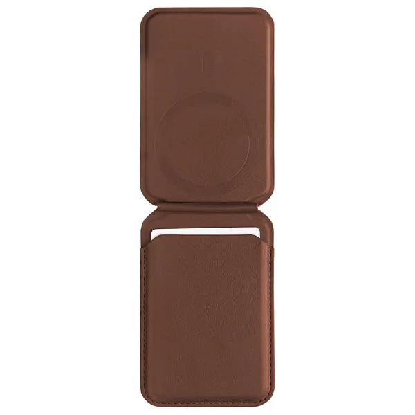 Buff WalletMag 2.0 iPhone için MagSafe Özellikli 4 Kartlı Katlanabilir Stantlı Manyetik Deri Cüzdan (Kahverengi) - Görsel 3