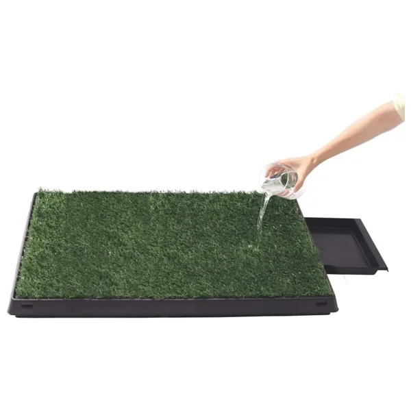 M-Pets Grass Mat Çimli Çekmeçeli Köpek Tuvaleti XL 50X76CM - Görsel 3