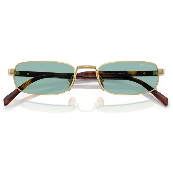 Prada Pr B54s 5ak40k Gold-Petrol Green Erkek Güneş Gözlüğü - Görsel 4