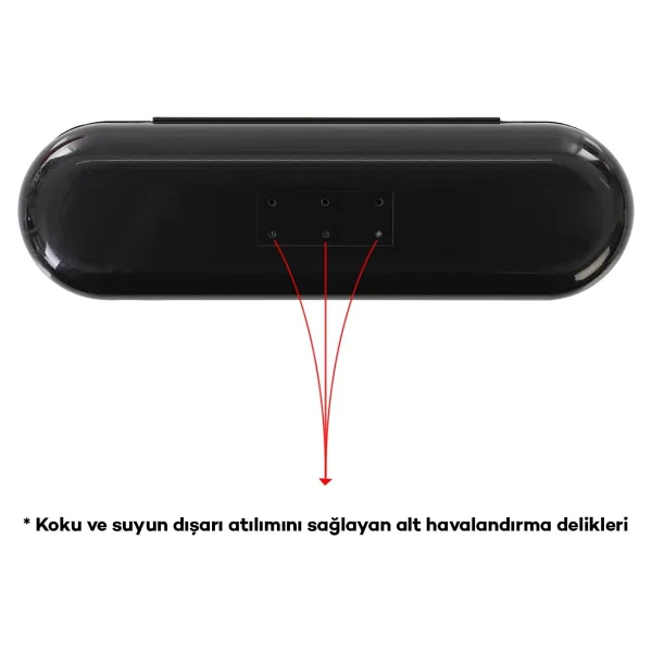 Pi&Go Şarjlı Diş Fırçası Koruma Kabı Hijyenik Seyahat Kutusu Siyah - Görsel 4