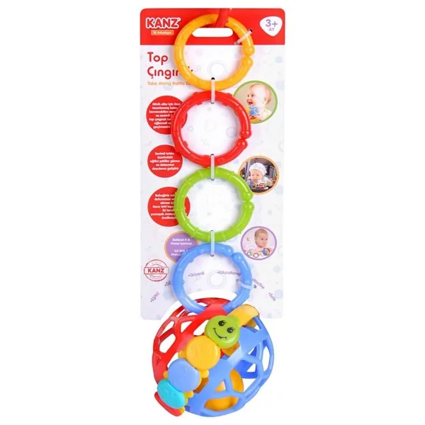 Let's Be Child Lc Halkalı Top Çıngırak Lc-30590 - Görsel 5