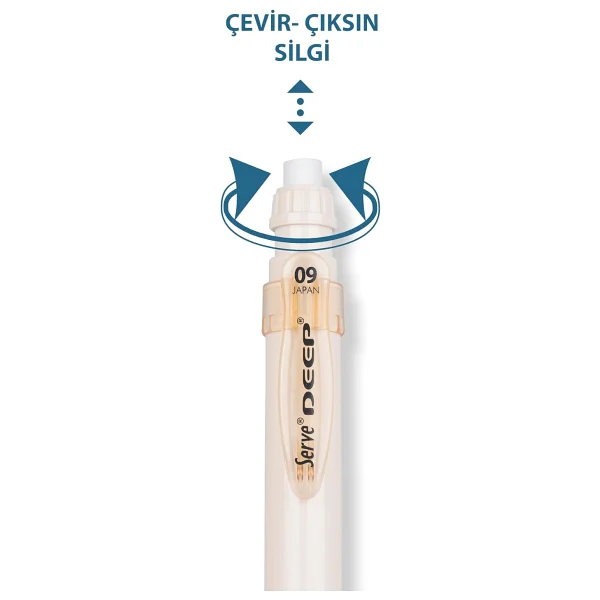 Serve Deep Toprak Serisi Fildişi 0.9 Mm Uçlu Kalem - Görsel 3