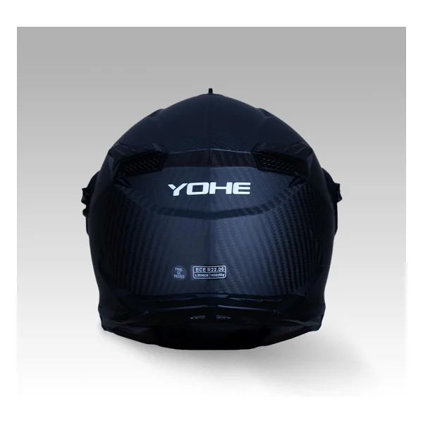 YOHE FG601 Kask Karbon Full Face Motosiklet Mat Siyah Çift Vizör UV Bluetooth Yuvalı ECE 22.06 MIPS (L) - Görsel 3