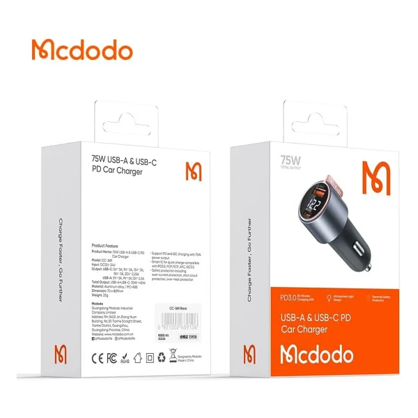 Mcdodo Cc-3690 75 W Hızlı Araç Şarj Aleti - Görsel 8