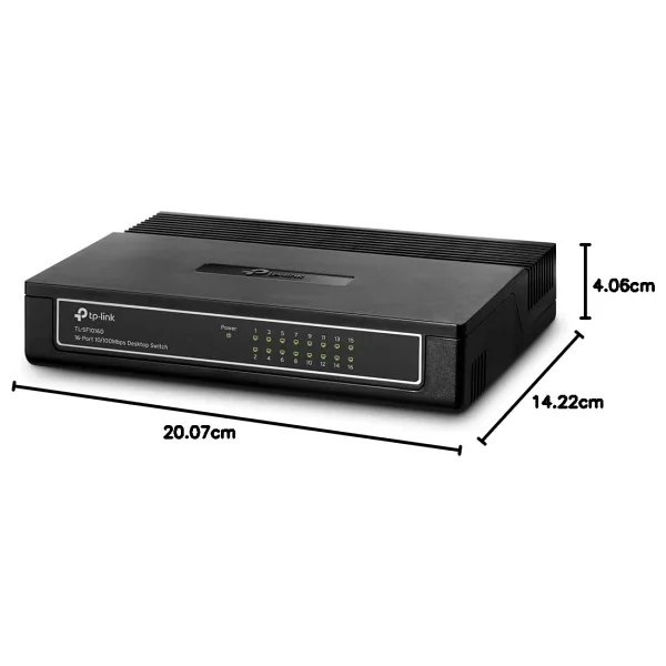 Tp-Link Tl-Sf1016d 16 Port 10/100 Mbps Switch - Görsel 7