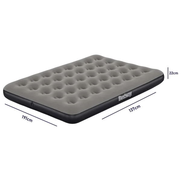 Bestway Ultra Queen 671GZ BW143 El Pompalı Çift Kişilik Şişme Yatak - Görsel 2