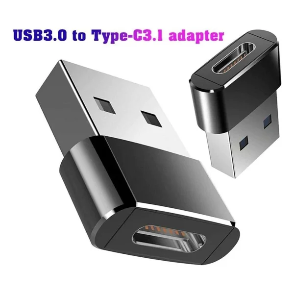 Alfais 4429 Siyah USB 3.0 To Type-C Dönüştürücü - Görsel 2