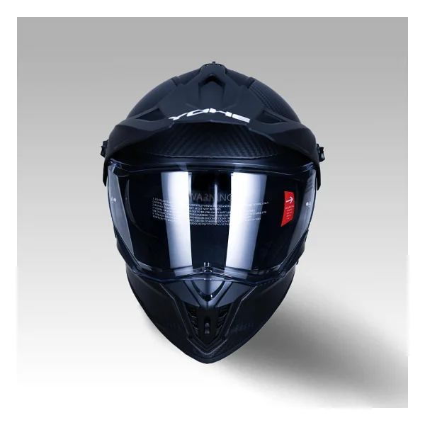 YOHE FG601 Kask Karbon Full Face Motosiklet Mat Siyah Çift Vizör UV Bluetooth Yuvalı ECE 22.06 MIPS (L) - Görsel 4