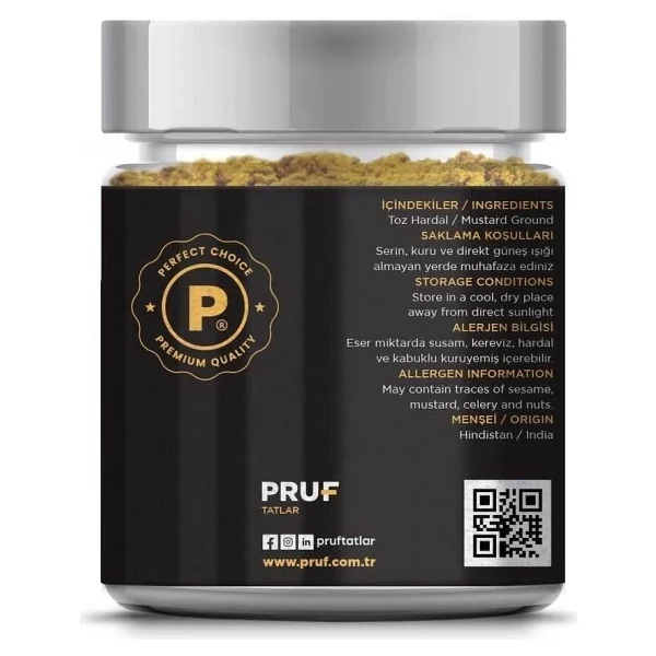 Pruf Toz Hardal 165 gr - Görsel 2
