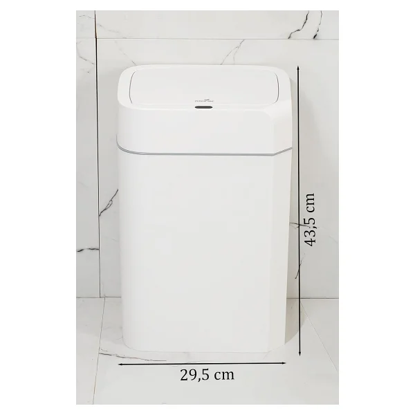 Porsima Me03 Hareket Sensörlü Sessiz Kapatma Çöp Kutusu Banyo Mutfak Çöp Kovası Kapaklı Banyo Çöp Kovası 22lt - Görsel 5