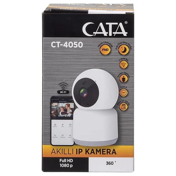 Cata Ct-4050 Full HD Ip Wi-Fi Güvenlik Kamerası - Görsel 8