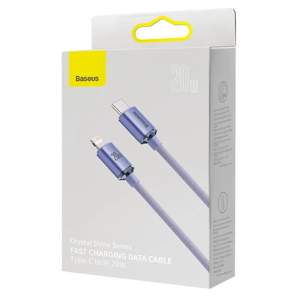 Baseus Crystal Shine 1.2 M Type-C To Lightning Hızlı Şarj Kablosu - Görsel 7