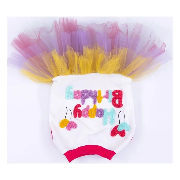 Pawstar Happy Birthday Kedi Köpek Elbisesi - Kedi Köpek Kıyafeti - Görsel 5