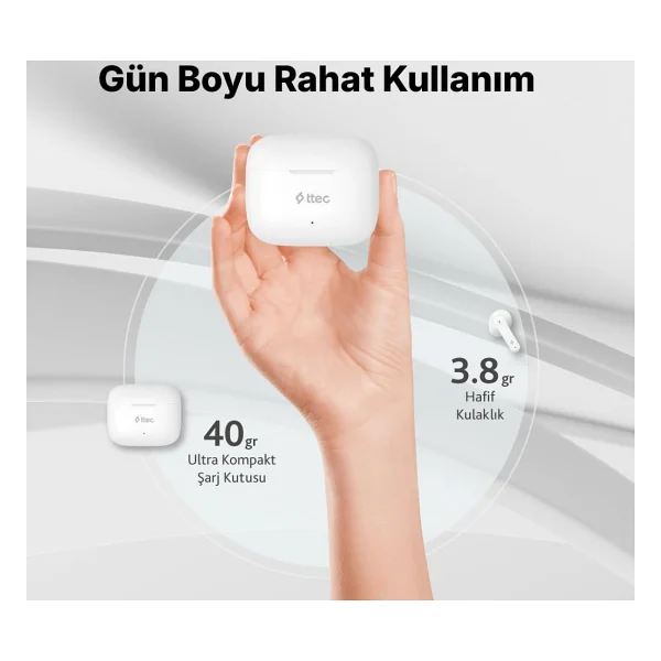 Ttec Airbeat Vibe 2km176 TWS Kulak İçi Bluetooth Kulaklık - Görsel 4