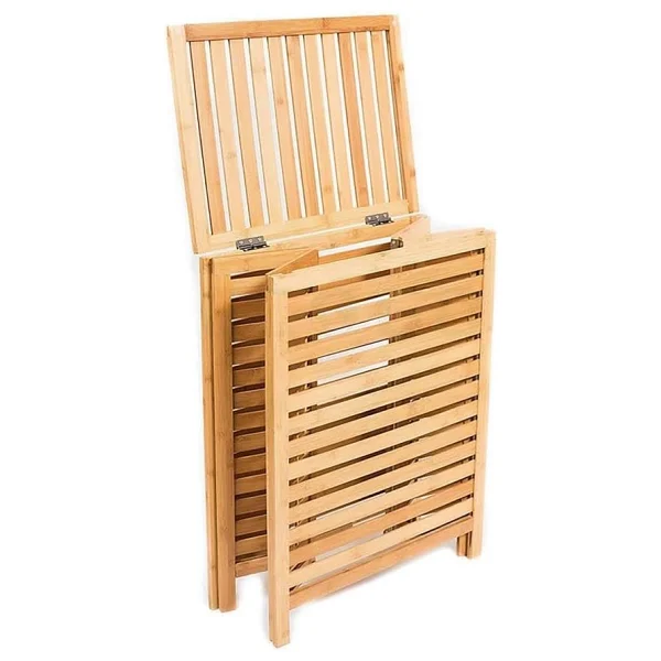Digithome Bambu Çamaşır Kirli Sepeti Banyo Düzenleyici - DB-0034 - Görsel 6