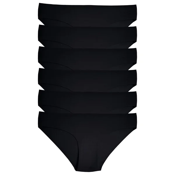 ALYA UNDERWEAR Basic Lazer Kesim Kadın Bikini Külot Dikişsiz Kadın Slip - Ultra Esnek ve Rahat 6'lı Paket A08 M - Görsel 7