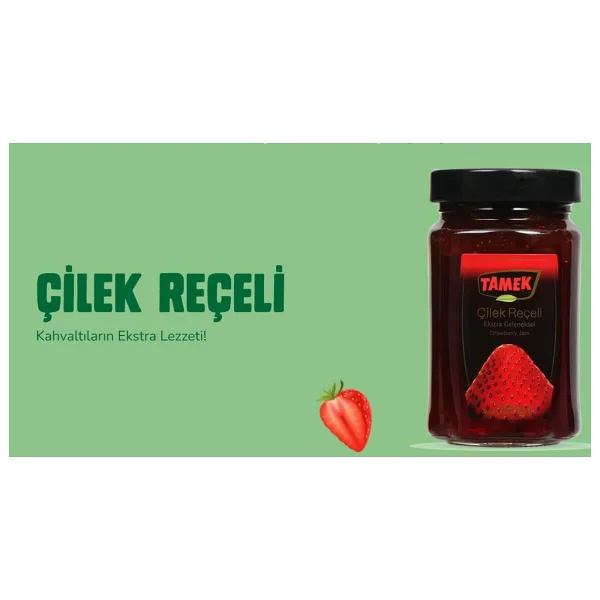 Tamek 380 gr Çilek Reçeli - Görsel 4