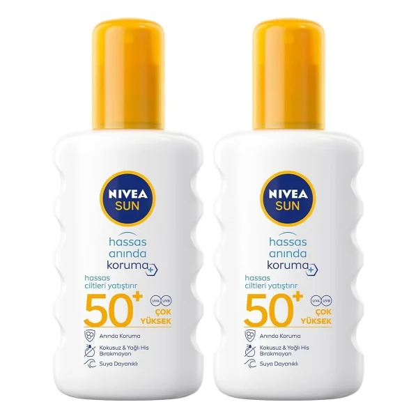 Nivea Hassas Koruma 200 ml 50 Faktör Güneş Spreyi - Görsel 10