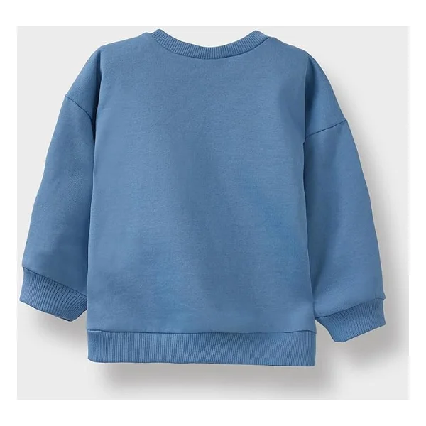 DeFacto Erkek Bebek Bisiklet Yaka Baskılı İçi Yumuşak Tüylü 2li Sweatshirt - Görsel 7