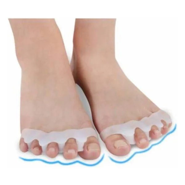 Ayak 5 Parmak Ayıran Makara Silikon Gece Ateli Bunyon Parmak Ayırıcı Koruyucu Halluks Valgus - Görsel 3