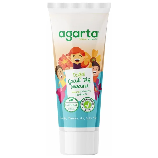Agarta Doğal Çilekli 75 Ml Florürsüz Çocuk Diş Macunu - Görsel 2
