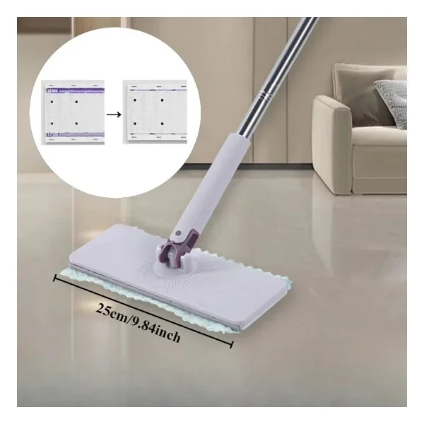 Tembel Mop Tüm Bezleri Kendi Alabilen Otomatik Mop Yüzey Temizlik Havlusu Kullan At Bezler Için - Görsel 3