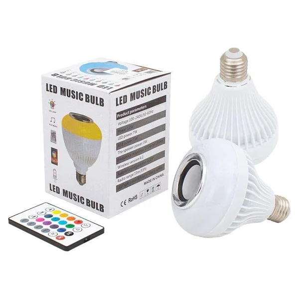 Powermaster OM-30 Bluetooth Müzik Çalar Kumandalı RGB LED Ampul - Görsel 3