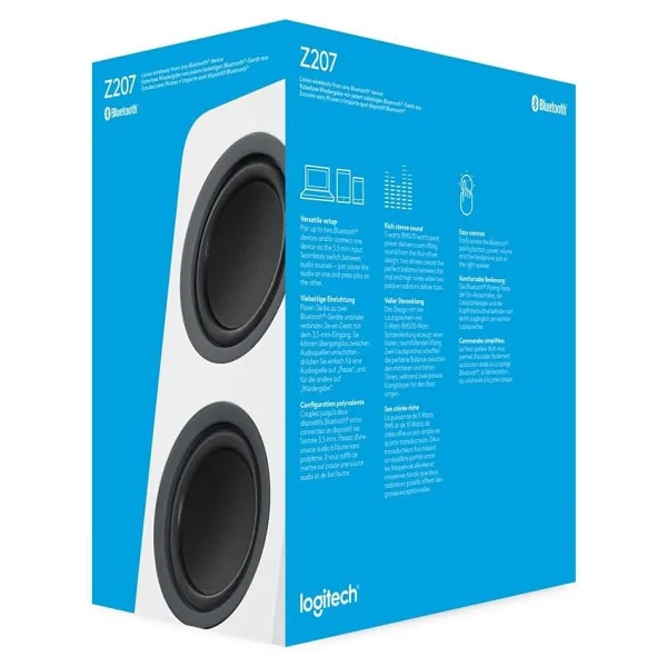 Logitech Z207 10 W Beyaz 980-001292 PC Bluetooth Hoparlör - Görsel 9