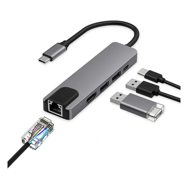 Qport Q-THV2 Type-C To HDMI/VGA Çevirici - Görsel 8