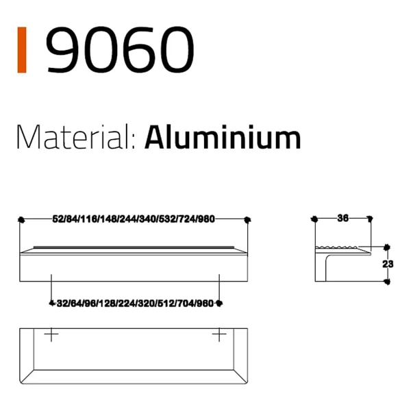 System Line-Çizgili Kulp Altın Renk Tek Adet 512 mm - Görsel 2