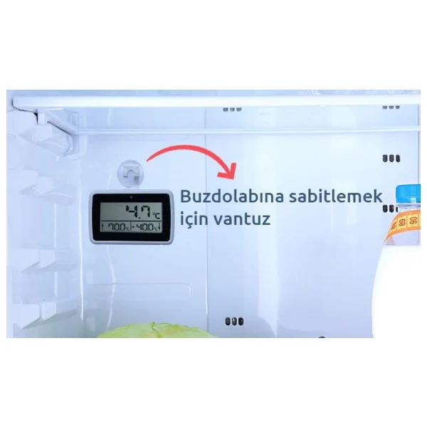 Oem Ys24 Alarmlı Mıknatıslı Buzdolabı Termometresi - Görsel 7