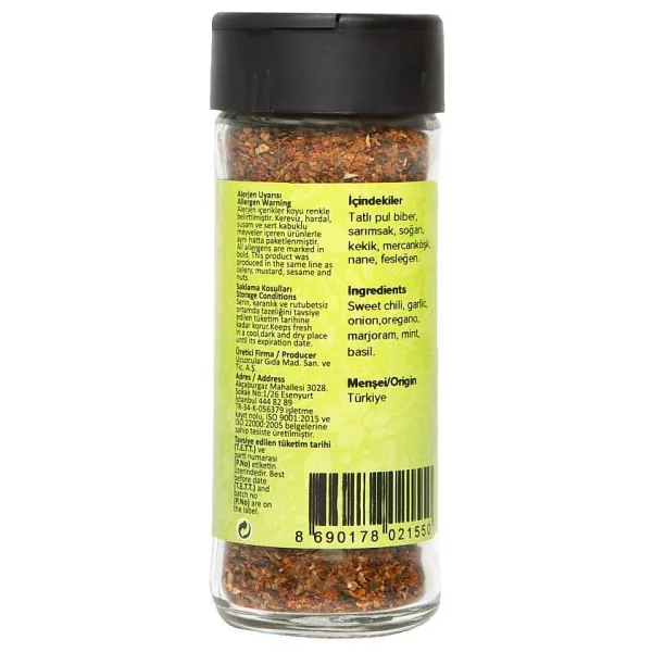 Hayfene Makarna & Pizza Baharatı Cam 40 Gr - Görsel 2