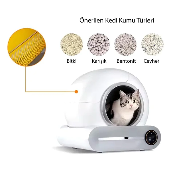Kochler Akıllı Otomatik Kedi Tuvaleti - Görsel 9