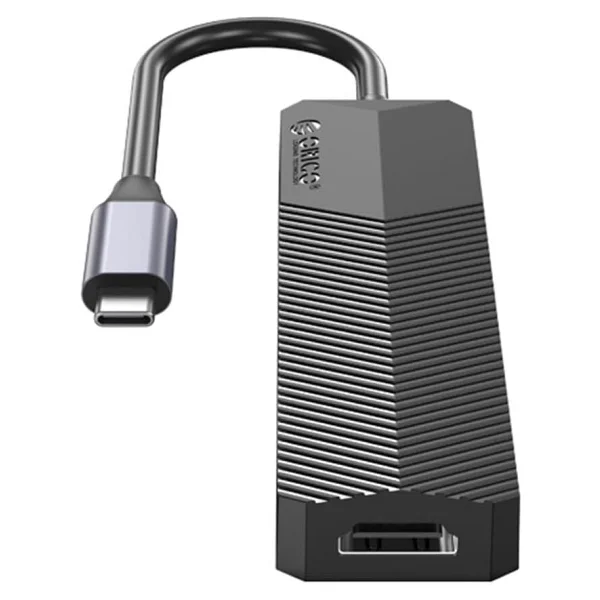 ORICO Type-C Bağlantılı 2 USB Portlu 4K 30 Hz HDMI TF SD Docking Station Çoğaltıcı Siyah - Görsel 2