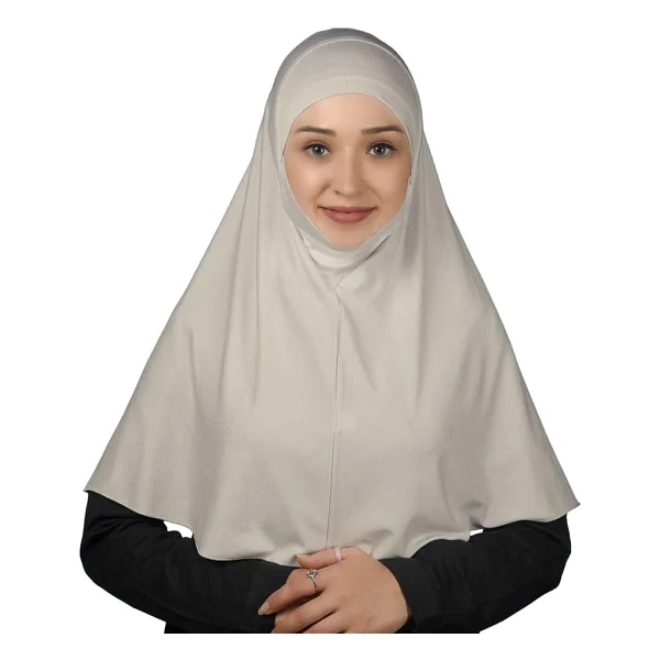 Altobeh Hazır Türban Peçeli Pratik Eşarp Tesettür Nikaplı Hijab - Namaz Örtüsü Sufle (XL), Lacivert - Görsel 8